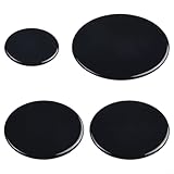 4PCS Cooker Hob Gas Burner Cap Set, Stove Handles Lid Kit for SABAF Range Parts Accessories, 55mm 75mm 100mm Oven Gas Hob Burner Crown Flame Cap Cover(Flat)