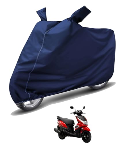 Image of Auto Hub Waterproof Scooty Cover Compatible with Yamaha Ray Z Dustproof, UV Protection Two Wheeler Scooty Ray Z Cover - Blue