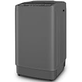 Nictemaw Portable Washing Machine 17.8Lbs Portable Washer with Drain Pump, 2.4 Cu.ft Compact Washer Machine with 10 Programs 8 Water Levels, Compact Laundry Machine for Apartment, Home, Dorms, Rv