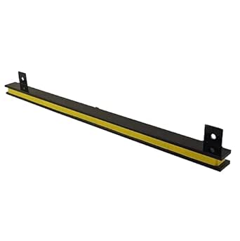 Master Magnetics AM4PLC Magnetic Tool Holder, 18-Inch Wide, 20-Pound Per Inch, Black Powder Coat with Yellow Stripe
