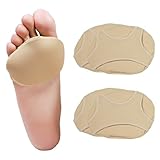 2 Pairs Extra Thick and Large Metatarsal Pads, Morton's Neuroma, Arthritis and Sesamoid Pain Relief for Women/Men, Non Slip Ball of Foot Sleeves with Gel for Metatarsalgia, Large W/8-12,M/7.5-10
