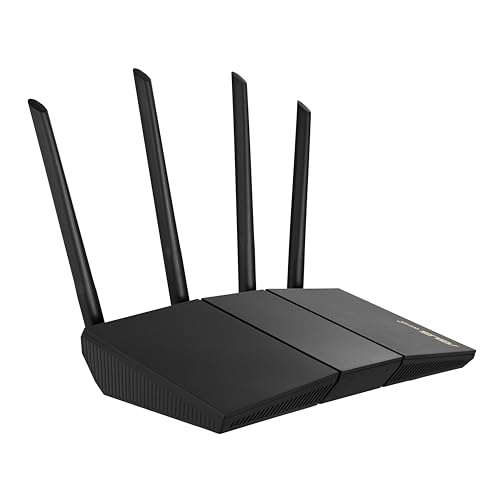 Image of ASUS RT-AX57 AX3000 AiMesh Dual Band WLAN Combinable Router (Tethering as 4G and 5G Router Replacement, WiFi 6, 1024-QAM, AiProtection, MU-MIMO, OFDMA, App Control)