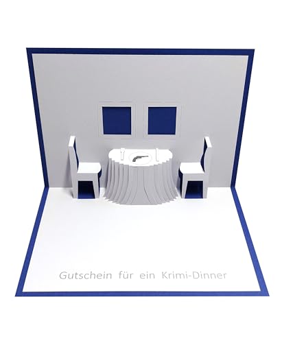 Gutschein - Krimi-Dinner - Pop up Karte