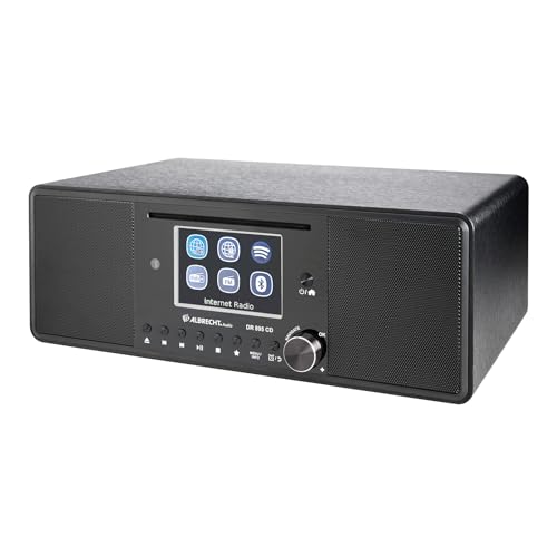 Albrecht DR 895 CD Kompaktanlage, DAB+/UKW/Internet/CD, 27895, Schwarz, mit 4" Farbdisplay, Stereo Musik und Podcast Streaming,USB, App Steuerung – Bild 4