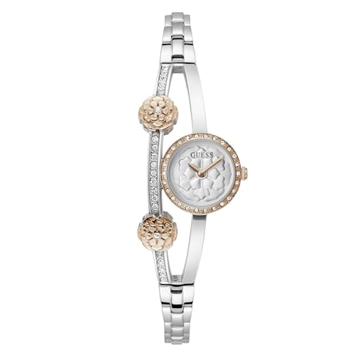 Image of Guess Bejeweled 21 mm Silver Dial Women Analog Watch- GW0756L3