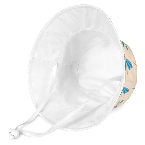 Bright Multicolored DragonfliesChildren's Bucket Hat for Boys and Girls, Breathable Summer Beach Hat54cm3