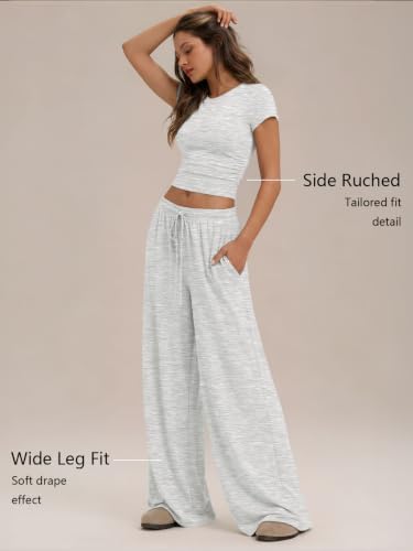 Trendy Queen Women's 2 Piece Matching Summer Lounge Set with Pockets — view 2