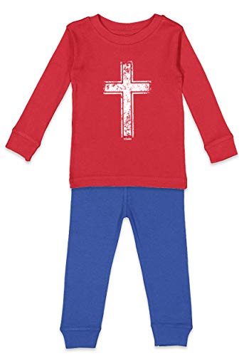 Distressed Cross - Jesus Christianity Kids Shirt & Pants Set - Main Image