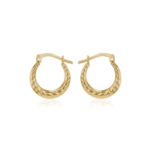 Boucles d'oreilles créoles torsadées légères pour lobes sensibles sans irritation