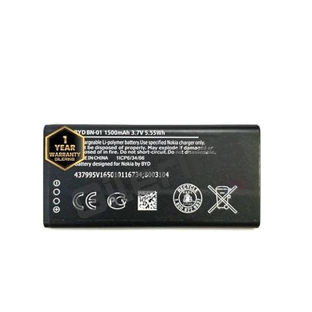 Image of OriginaI BYD BN-01 Battery for Nokia Lumia X 1045 RM 980 RM 980 Normandy /X2 Plus1013 X2DS Battery with 6 Month Warranty**** (for Nokia BYD-BN-01)
