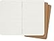Moleskine Cahier Journal (3er Set Notizbücher mit linierten Seiten, Kartoneinband und Baumwollstickerei, Pocket 9 x 14 cm, 64 Seiten) Packpapier-Braun