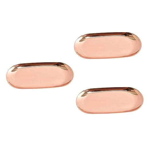 Zerodeko 3 Piezas Bandejas De Frutas Bandeja De Frutas Bandeja De Metal Bandeja De Bocadillos Bandeja Ovalada Bandeja De Almacenamiento De Metal Plato De Acero Inoxidable Postre