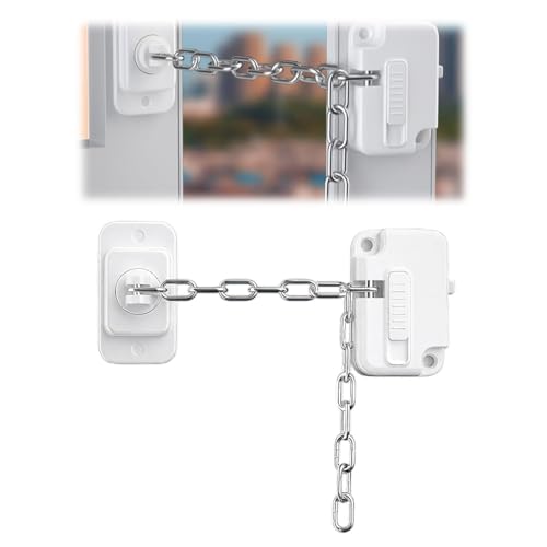 ZORVYN 1 Pezzo Blocco di Sicurezza Regolabile per Finestre, Serrature per Finestre e Porte Senza Foratura, Sicurezza per Bambini, Compatibile con UPVC, Finestre, Porte, Vetri Auto, Armadi, Cassetti