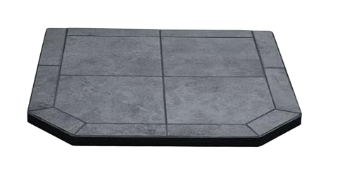 Comfortbilt 32' Flatwall Hearth Pad for Wood Stove or Pellet Stove in Midnight Black