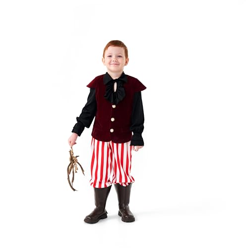 Disfraz completo de vikingo infantil talla Medium rojo miniatura 5