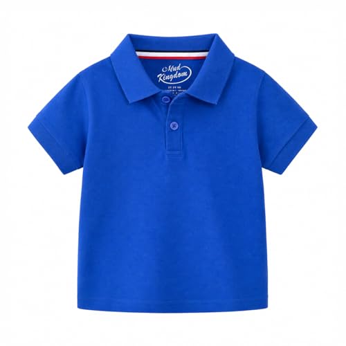 Image of Mud Kingdom Boys Polo Shirt Short Sleeve School Uniform Pique Polo Summer