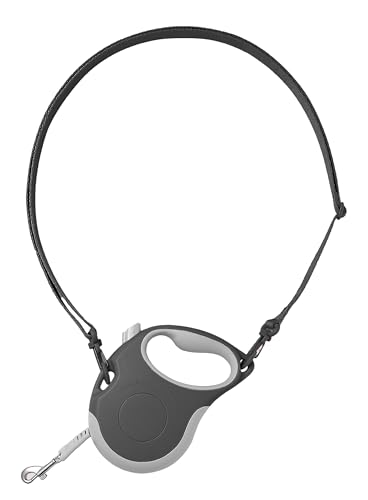 Retractable Dog/Cat/Pet Leash with Crossbody Strap (Medium 0-55lb...
