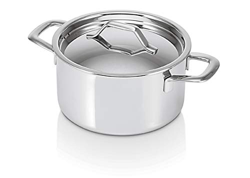 Bekaline 13411244 Tri Lux Faitout + couvercle en acier inoxydable Triply 24 cm