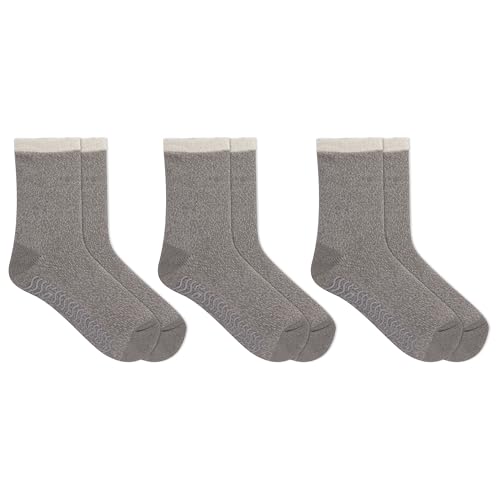 Sperry Women's Cabin Cozy Slipper Sock 3 Pair Pack, Grey Heather, Women's Shoe Size 4-10 - Main Image