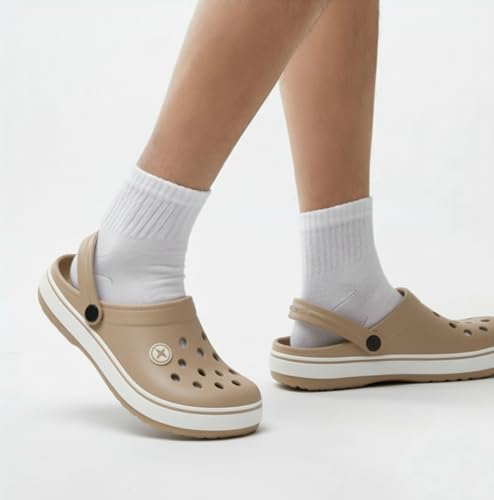 Image of HAUX Casual Clogs for Men | Soft & Comfortable EVA Slip-Ons | Lightweight Slippers & Everyday Wear Comfort Clogs for Men