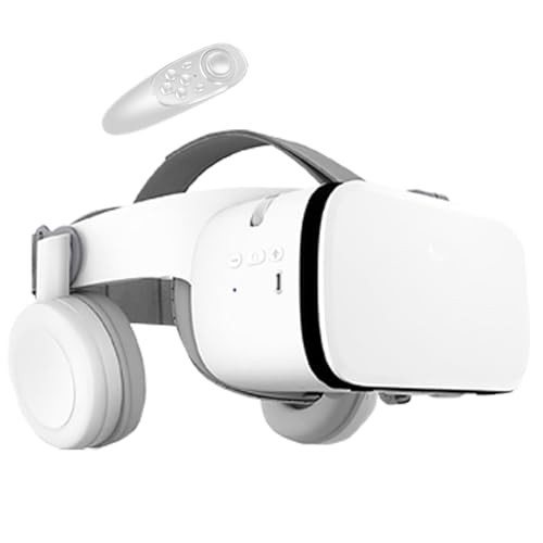 VR Headset for Cellphone 3D Virtual Reality Glasses Bluetooth VR Glasses with Remote Control Compatible with Android iOS iPhone 12 11 Pro Max Mini XRS 8 7 Samsung 4.7-6.2 inch Mobile Phones.