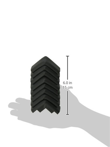 Image of Corner Cushion | Made in USA | 8Pk | Black | Baby Proof Bedframe Protector