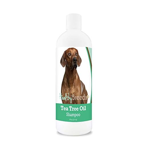 Healthy Breeds Rhodesian Ridgeback Tea Tree Oil Shampoo – Formulated for Dry, Irritated Skin – Reduce Dandruff – Wintergreen Scent – 8 oz