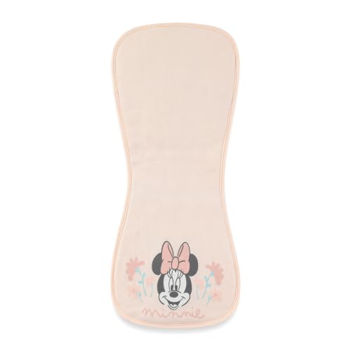 Image of Disney Baby Minnie Mouse Burp Cloths 3 Pack 20 inch x 10 inch Burping Rags Infants