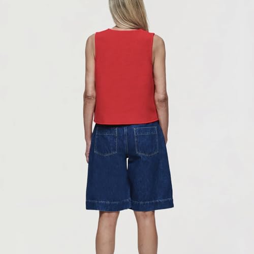 Womens Tie Sweater Vest Trendy V Neck Crochet Sleeveless Cardigan y2k Open Front Knit Tank Tops3