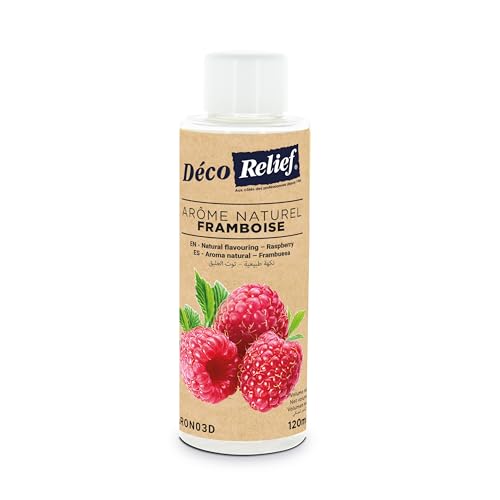 Déco Relief - Arôme Naturel de Framboise 120 ml - Ingrédient Pâtisserie - ARON03D