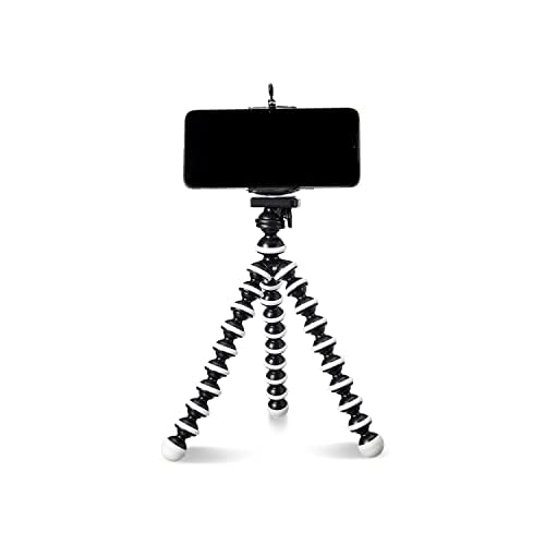 Image of Amazon Basics Gorilla Tripod /Mini Tripod for Mobile Phone with Phone Mount with Flexible Gorilla Stand for DSLR, Action Cameras, Ring Lights, Panel Reflectors, Umbrellas, and Flashlights