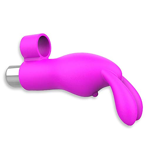 Dedeira Estimuladora Em Forma De Coelho Com 10 Modos De Vibração - 7,5 X 3 Cm - Xxoo Fingertip Rabbi