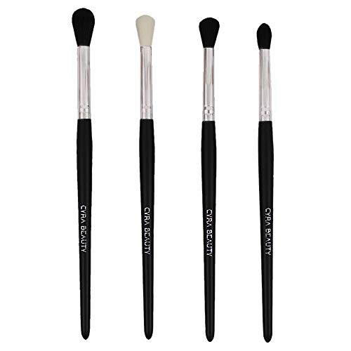 Cyra Eye Shadow Blending Brush Set â€“ Eye Shadow Blending and Shading Kit (4 Pack)