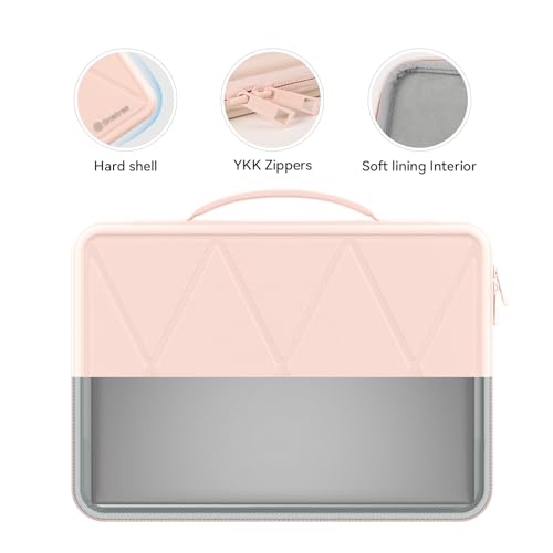 Image of Smatree Hard EVA Protective Sleeve Case Compatible for 13 inch Lenovo ThinkPad X13s, Yoga Slim 7i Carbon Gen 8 Laptop, Pink (X8023TP)