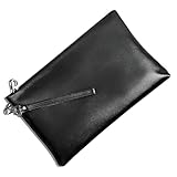 [PARISTONE] クラッチバッグ メンズ 【ラムレザー】 本革 ブラック セカンドバッグ 手持ちバッグ 結婚式 冠婚葬祭