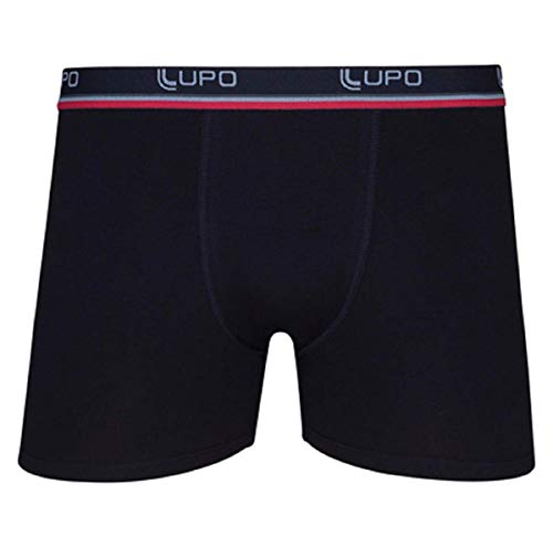 Kit Cueca Boxer Masculina Algodão Antialérgica Bca Pta Lupo