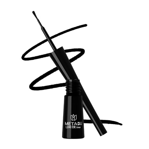 Image of Eyeliner - Black, waterproof Smudge proof Eye liner | Long Lasting Eyeliner | One Stroke Application Liquid liner | Glossy Finish Eye Makeup with Quick-Dry Formula - 4ml