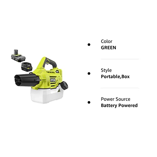 RYOBI ONEAND 18V Cordless Battery FOGGER/Mister with 2.0 AH Battery and Charger P2850