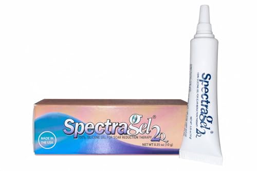 SpectraGel 2Q Silicone Scar Gel - Lighter Formula Intended for Facial Scars - Effective in Reducing the Appearance of Scars - 10 Gram Tube