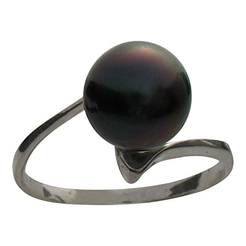 Bague fine Théa. Perle de Tahiti sur Argent 925 50 BGTAH8854