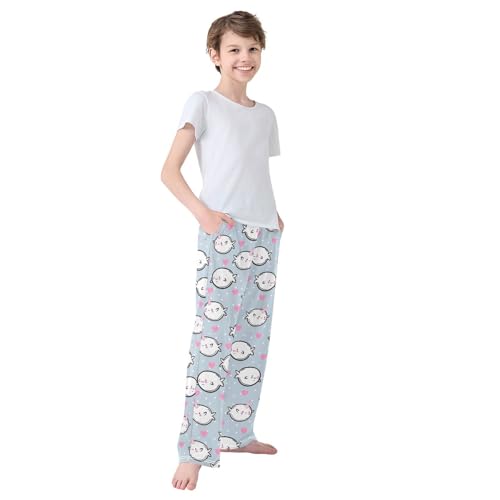 Boys' Pants Unicorn Fish Heart Long Bottoms Jogger Pants Elastic Waist Trousers with Pockets S-XL4