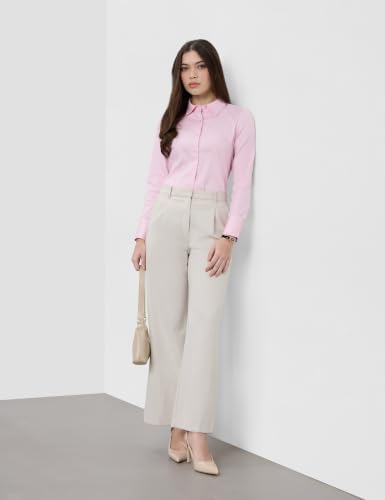 Image of Symbol Premium Women's Cotton Stretch Formal Shirt | Full Sleeve Button-Down | Regular Fit | Office-Wear | Desk-to-Dinner (Available in Plus Sizes)