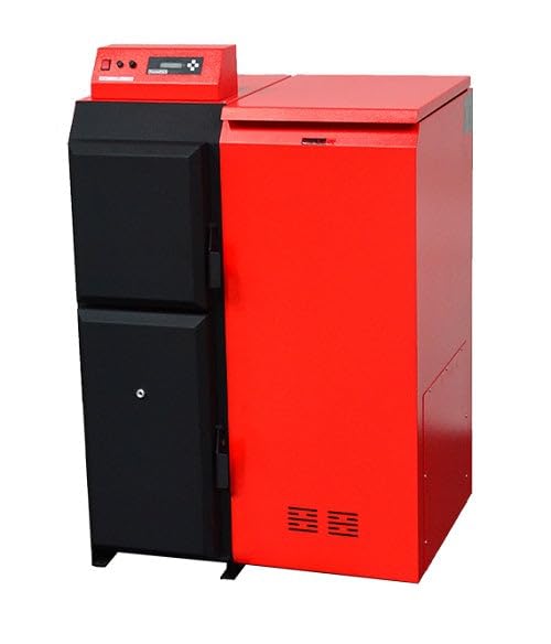 ThermoFlux Pelletkessel | Pelling 25 ECO | 25kW | 75kg Behälter rechts