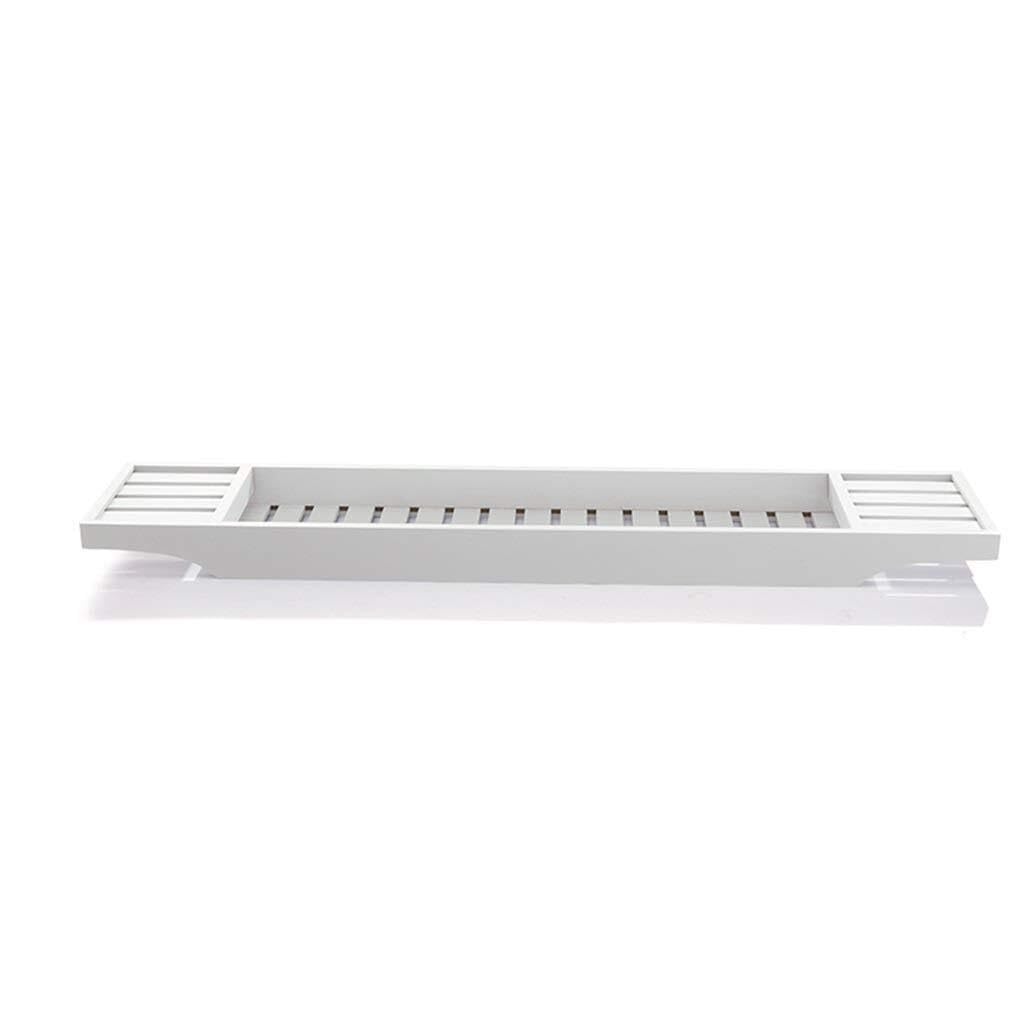 Bandeja ajustable de bambú para bañera, 72,2 x 15 x 4,3 cm, estante de lectura impermeable y estante de almacenamiento para baño, spa y relajación, perfecto para libros, tabletas y bebidas