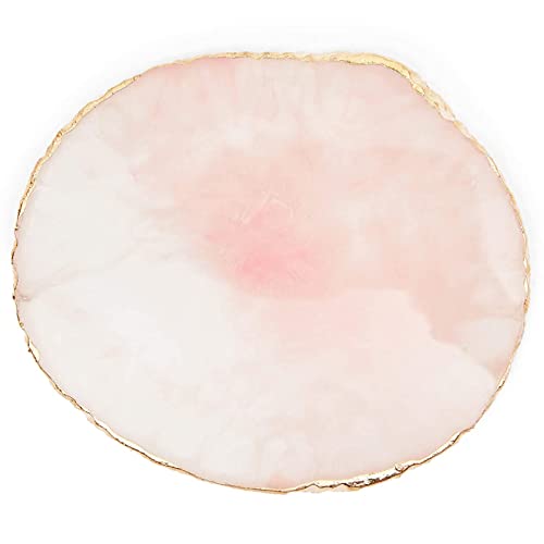 Resin Stone Nail Art Palette For Acrylic Manicure, Salon (Pink, Gold, 2 Pack) #TOP3