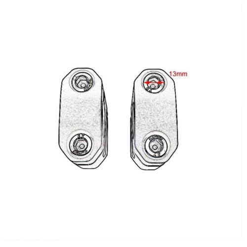 Elevador de manillar para motocicleta Suzuki V-Strom 800DE extensor plata 3