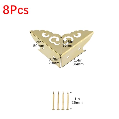Image of Geesatis Corner Protectors,Guard Cabinet Furniture Corner Bumpers,Gold