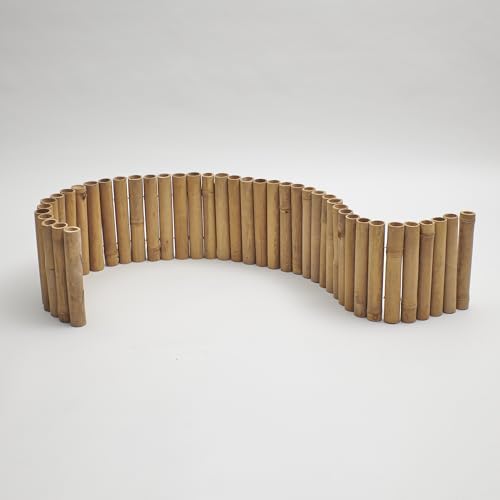 Flexible Rasenkante | Bambus | beige | Beetumrandung | Beeteinfassung |...
