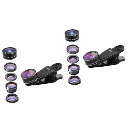 Kit de lentilles pour smartphone 5 en 1 macro angle fisheye