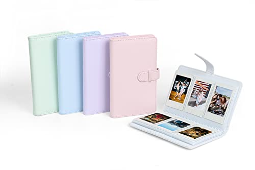 Image of 108 Pockets Instax Mini Film Photo Album Book for 3x2 inch Fujiflim Instax Mini LiPlay 11 9 8 7s 70 90 Link /Pringo 231 / Instax SP-1 / Polaroid PIC-300P / Z2300 Films (Clay White)